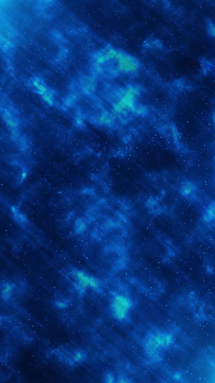 Abstract 4k blue space shining glitter particles 3d animation new motion background light flare for