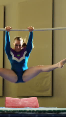 gymnast practicing a gymnastic