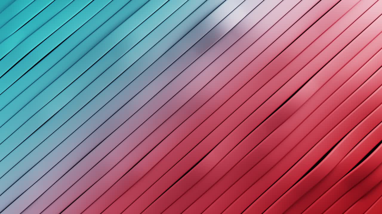 Abstract surface of multicolored waving lines background. 3d loop