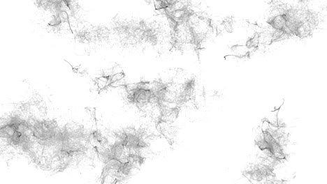 humo negro sobre un fondo blanco