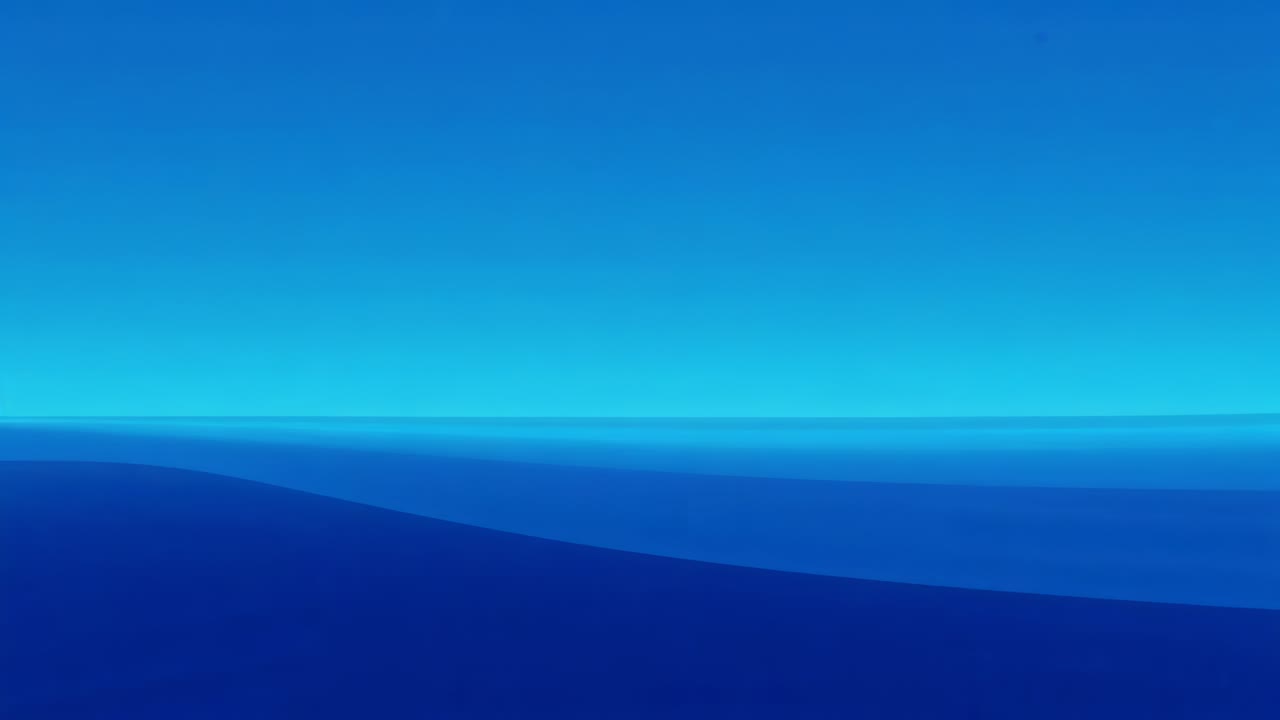 Showing layered horizon holding steady over dark band at coastal view, gradient sky calming scene