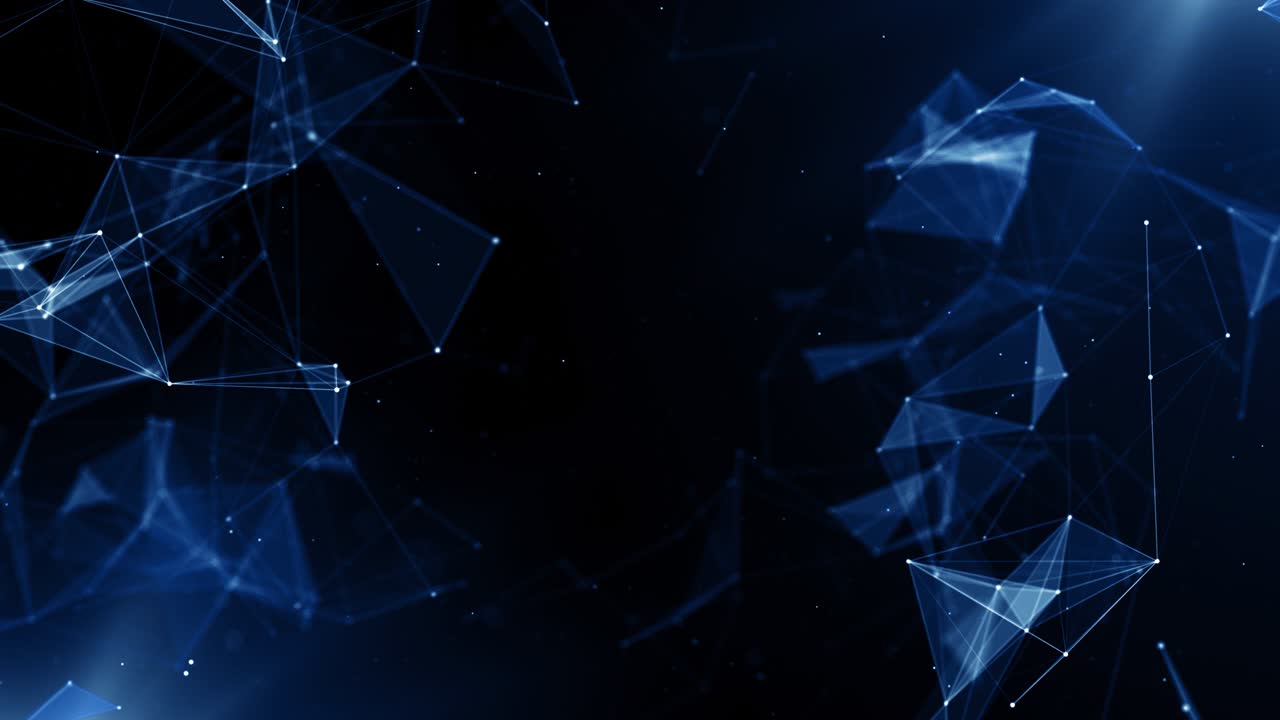 plexus abstracto de red títulos de tecnología ciencia de fondo bucle