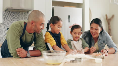 Küche,-Unterricht-Und-Gemeinsames-Kochen-Mit-Der-Familie