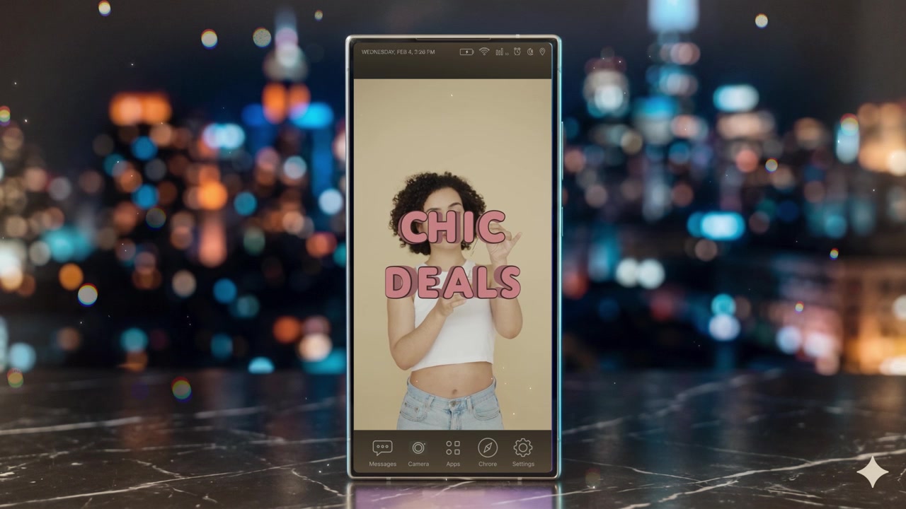 Animated Product Promotions and Sales on Smartphone Screen