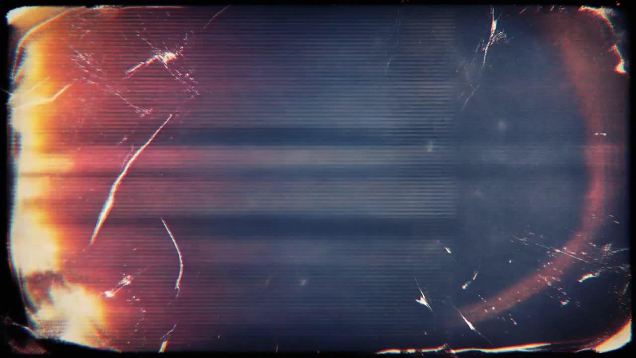 Vintage Film Overlay with Scratches and Light Leaks