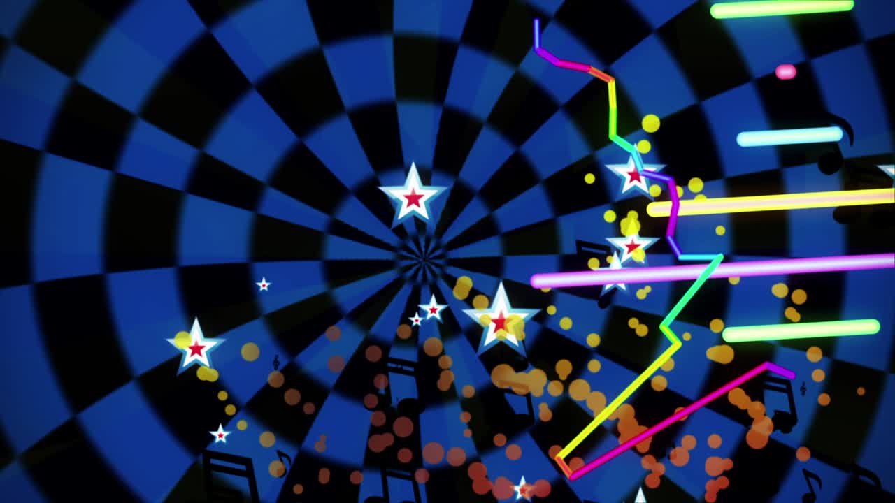 espectro de la música vintage vj bucle