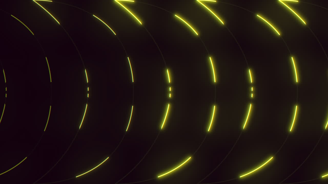 시각적으로 눈에 띄는 동심 원은 어두운 배경에 활기찬 패턴을 만니다.