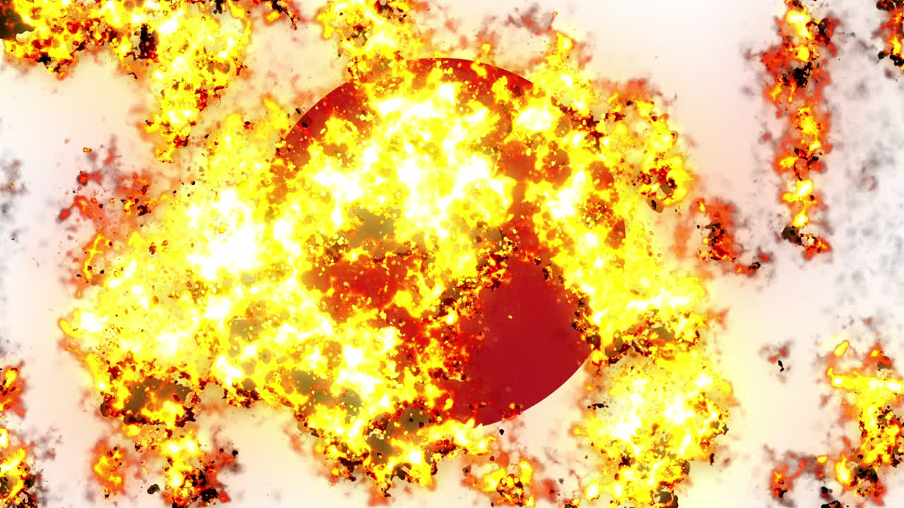 일본 발이 불타고 있는 애니메이션