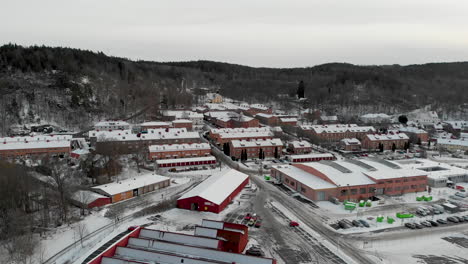 flying over jonsered, a tiny swedish town