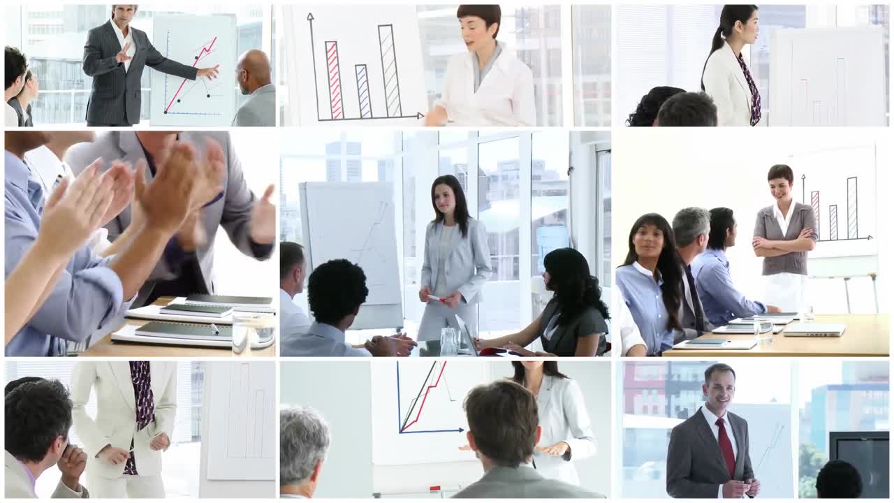 비즈니스 프레젠테이션의 조립