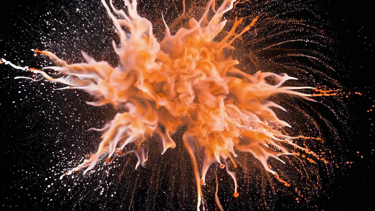 추상적인 잉크 폭발