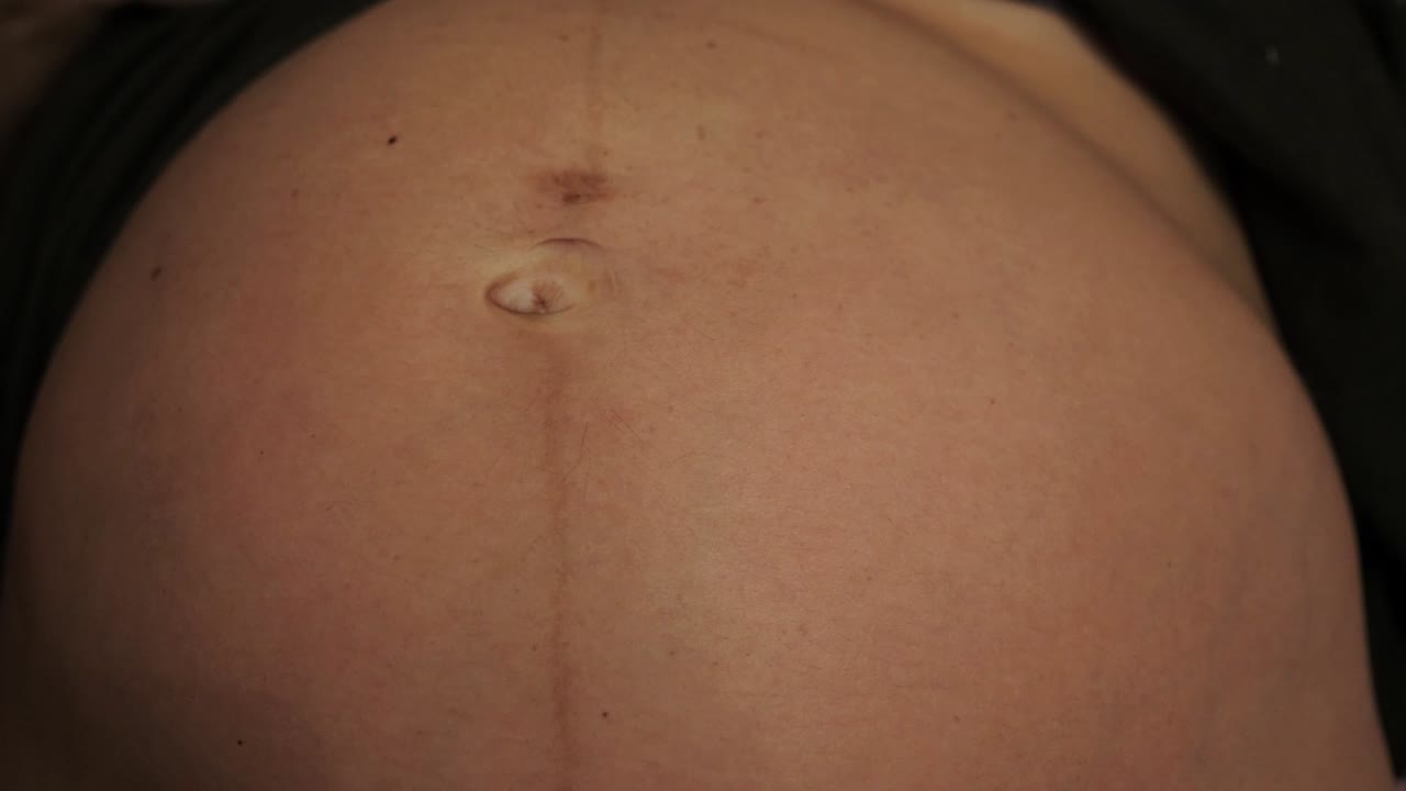 Pregnant Belly Close-Up