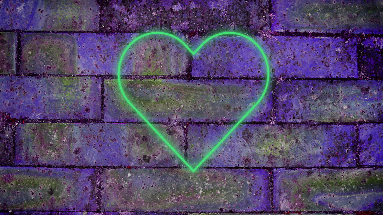 pulgares hacia abajo signo de neón en la pared de ladrillo 4k