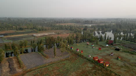 Rotational-view-of-ancient-like-of-xochimilco-and-trajineras