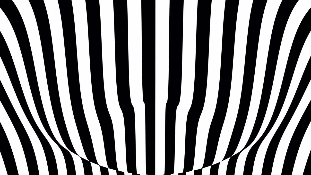 animación abstracta a rayas blancas y negras