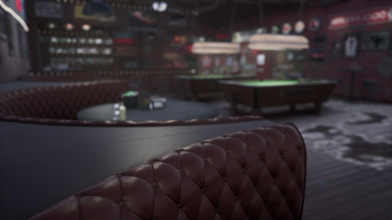 코로나바이러스 코로나19와 빈 작은 지역 바와 레스토랑