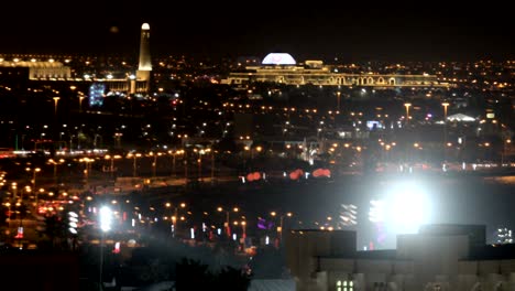 doha por la noche, qatar