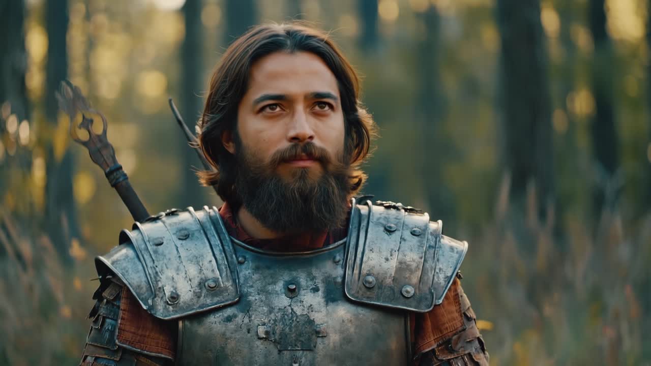 Man in Medieval Armor