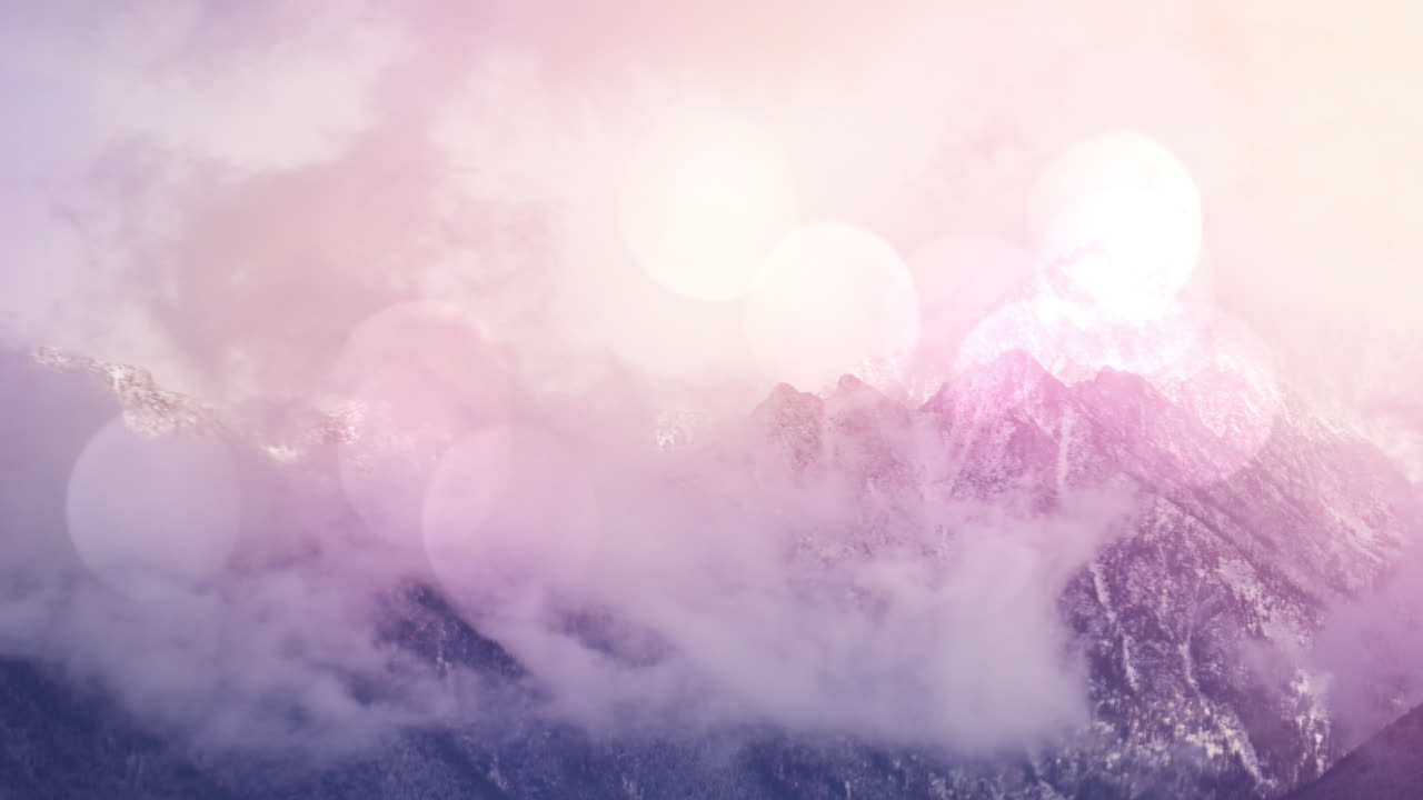 겨울 풍경을 가진 풍경의 애니메이션