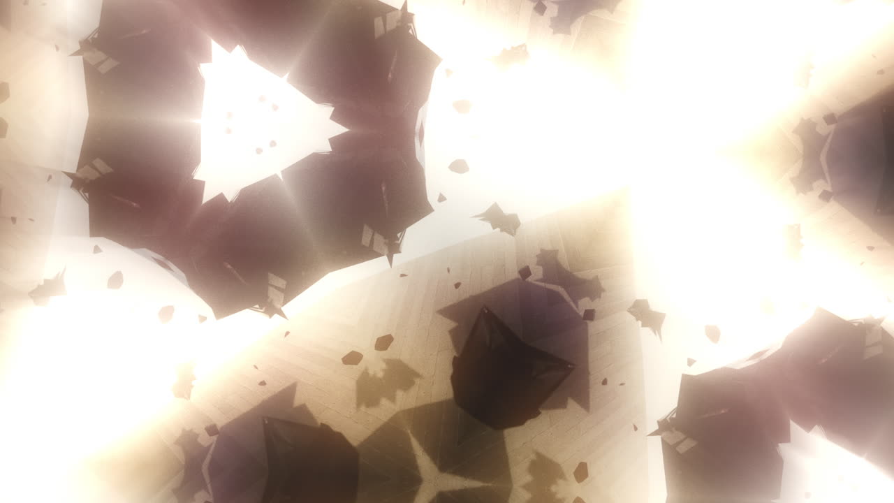 Geometric kaleidoscope animated pattern