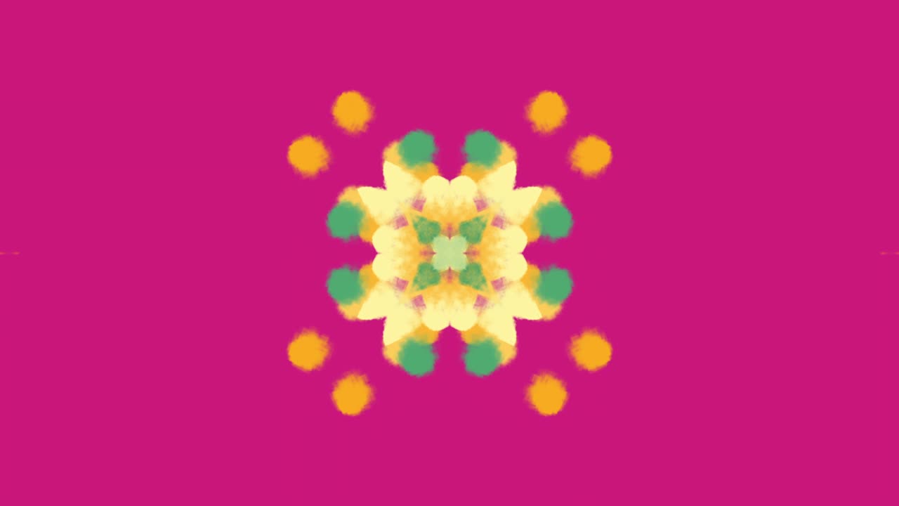 칼레이도스코프 꽃 패턴 배경