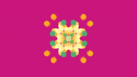 fondo con patrón floral de caleidoscopio