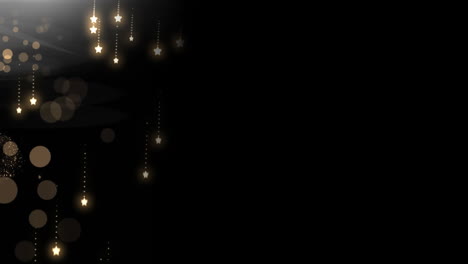 luces brillantes sobre un fondo negro