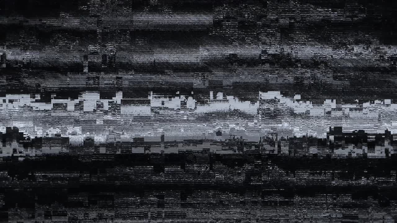 Abstract Digital Glitch and Static Noise Background