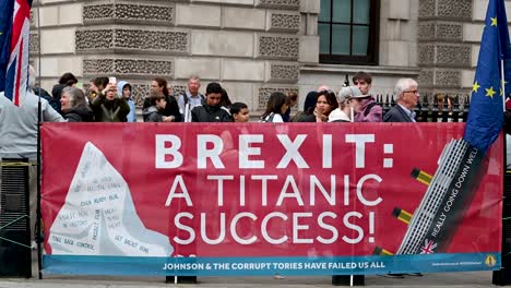 brexit, a titanic success, johnson and the sorrupt tories have failed, london, united kingdom