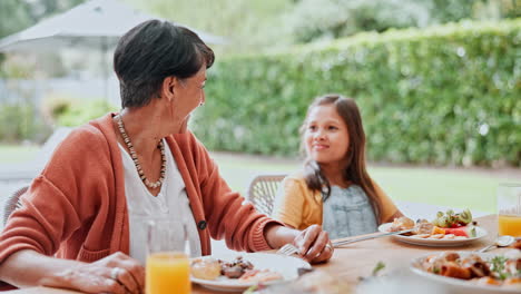 Happy,-family-and-food-with-laughing