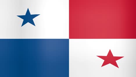 waving flag of panama looping background