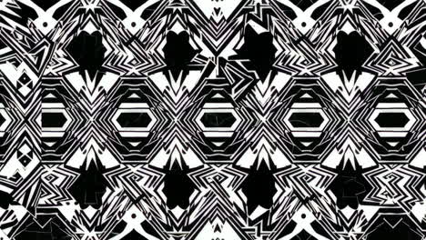 patrón geométrico abstracto en blanco y negro