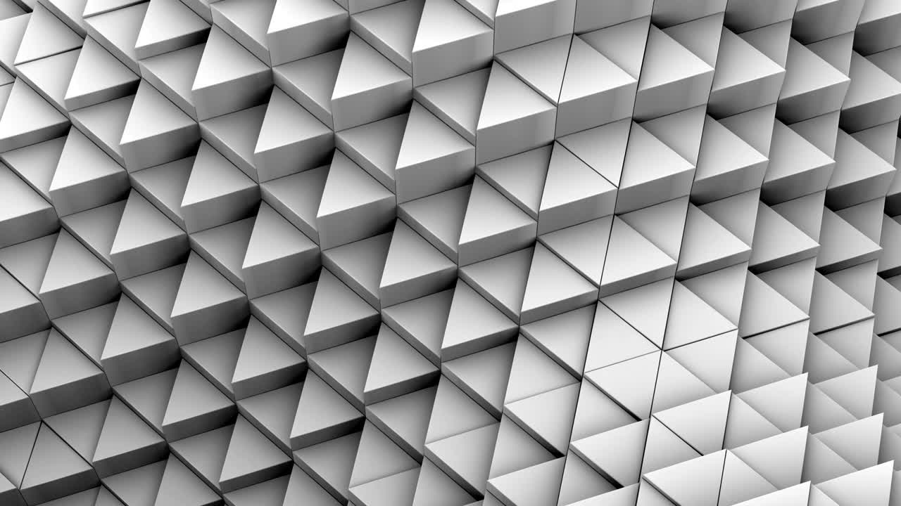 los triángulos formaron una onda