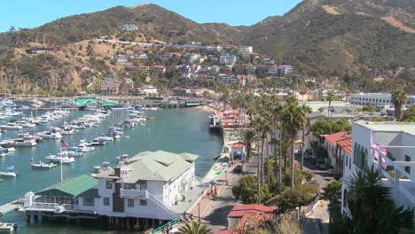 descripción general de la ciudad de avalon en la isla catalina