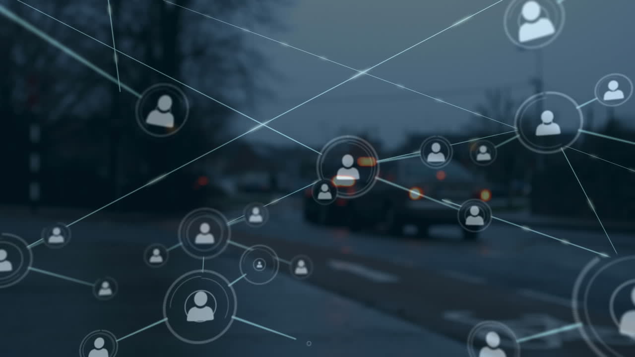 도시 풍경에 대한 통계와 연결된 네트워크의 활성화