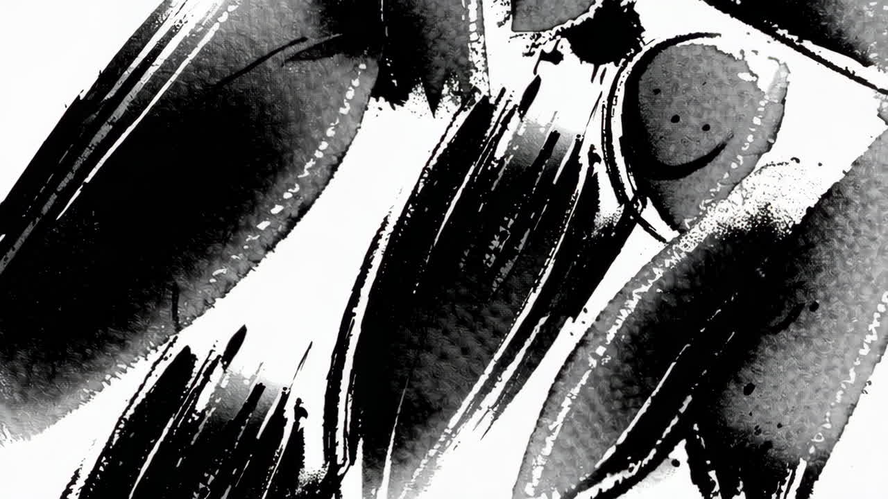 추상적인 잉크 그림