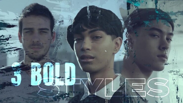 Dynamic Montage of Diverse Young People with Artistic Grunge Overlays