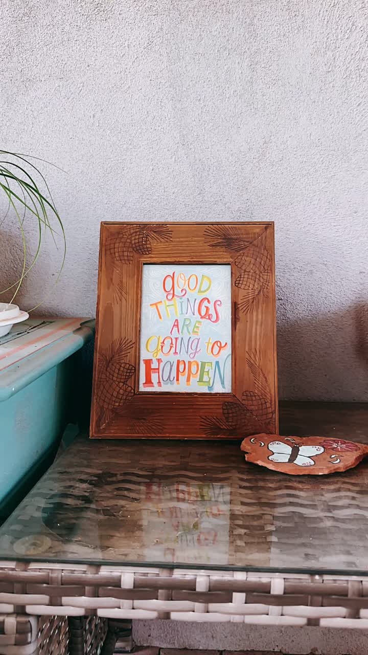 Inspirational Decor with Plant