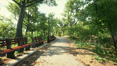 walking trails in the park