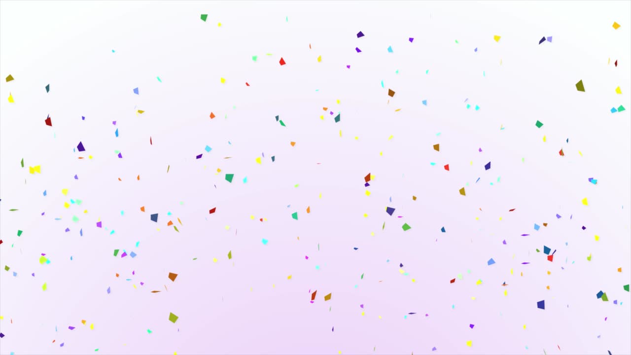 animación de explosión de confeti multicolor. celebración y concepto festivo. 4k
