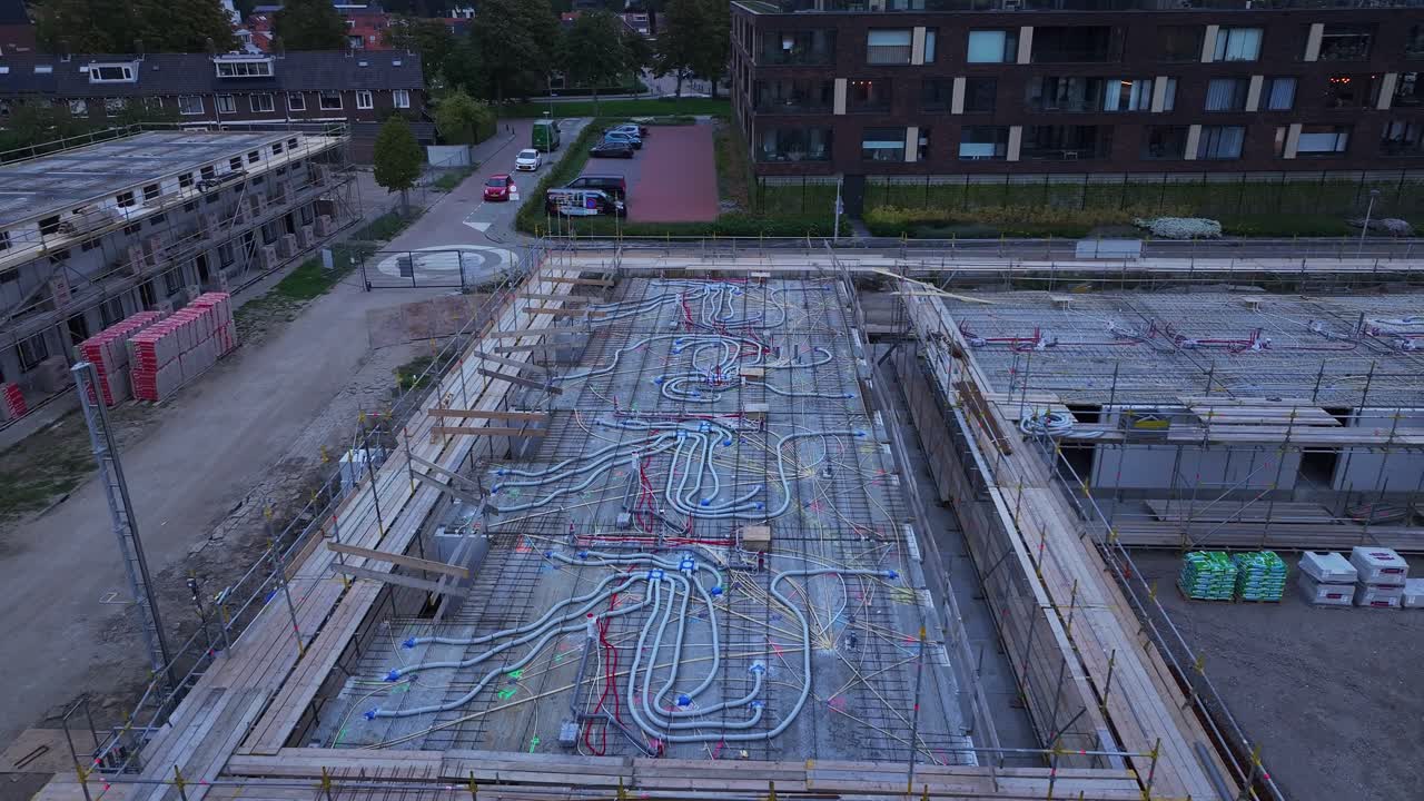 nuevos edificios de apartamentos en construcción, hendrik-ido-ambacht, holanda
