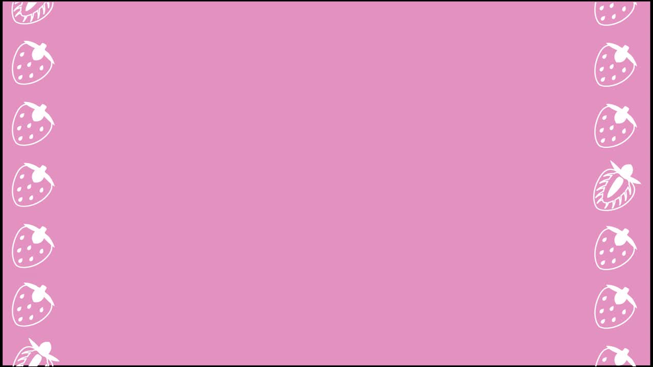 딸기가 움직이는 배경 비디오.