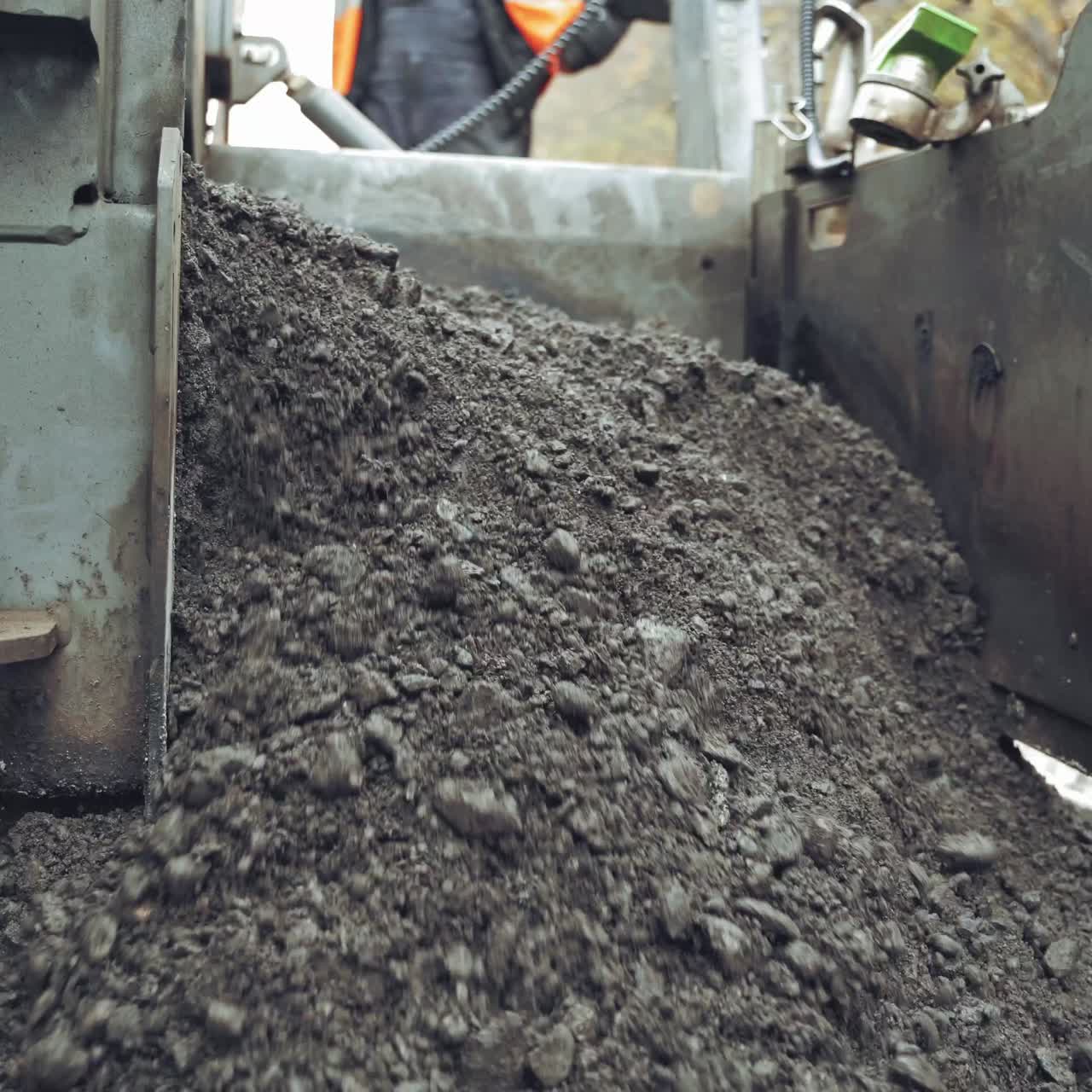 Construction site roadwork