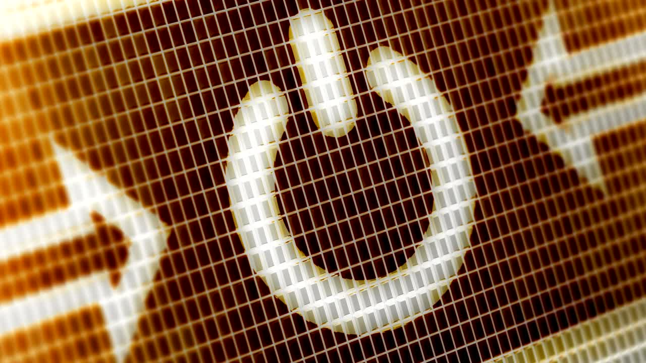 el icono de restablecimiento en la pantalla. resolución 4k. bucle.