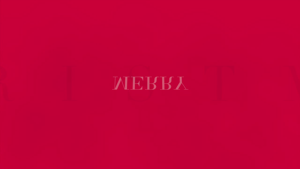 feliz navidad moderna en degradado rojo