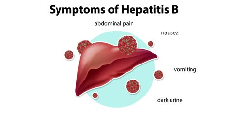 illustrates symptoms of hepatitis b over time