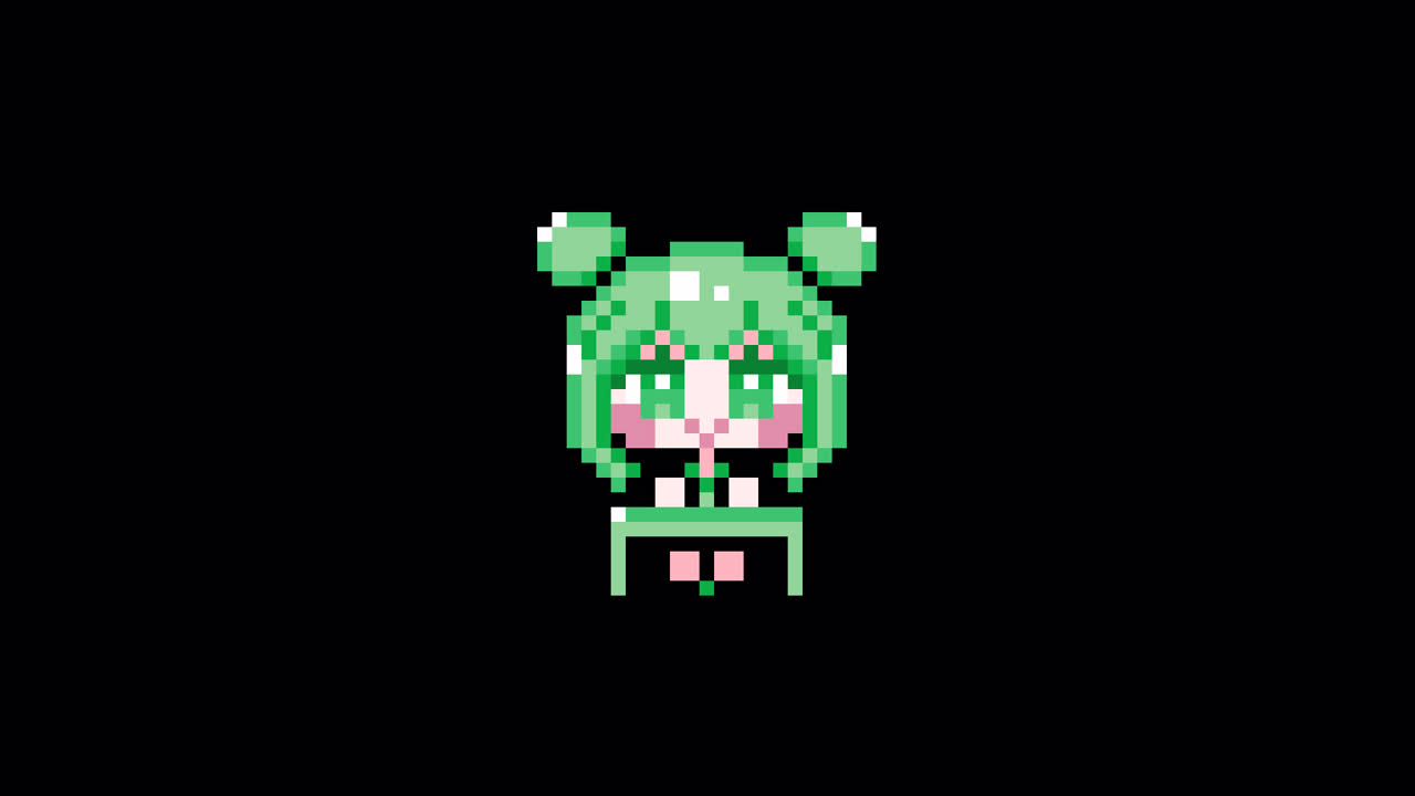 Pixel girl 02 sit at a desk Looping animation. 1080p (5).mov