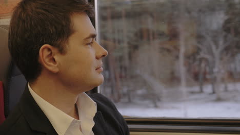 Thoughtful-Man-in-Train