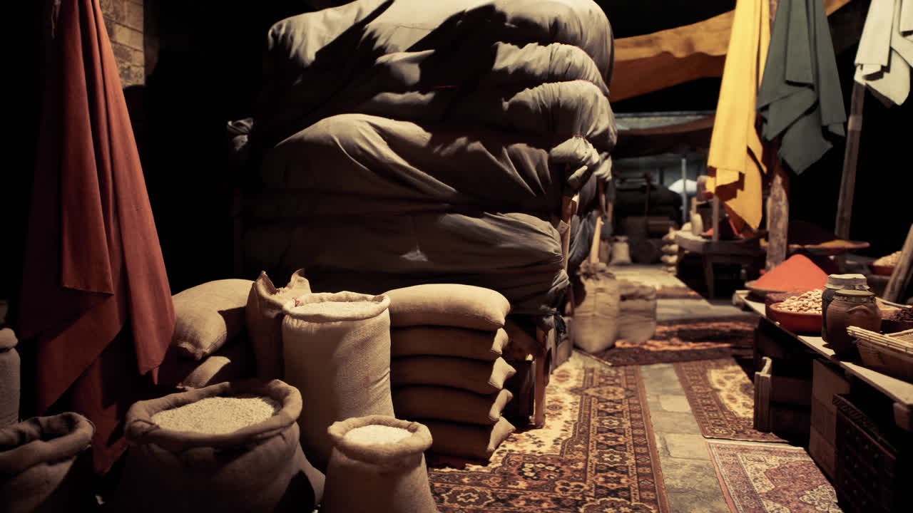 Old-World Bazaar Scene