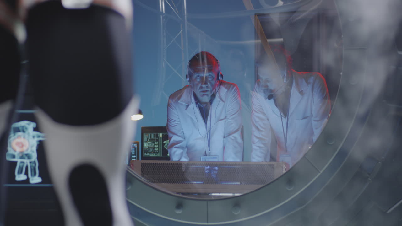 Space Mission Control Room